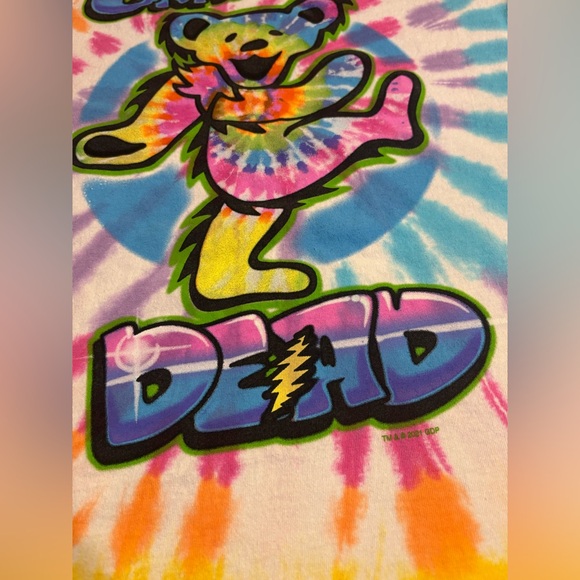 Liquid Blue Grateful Dead Tie Dye T-Shirt - Picture 2 of 6